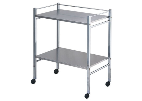 INSTRUMENT TROLLEY C/W GUARDRAILS FOR CLINIC & EXAMINATION ROOM
