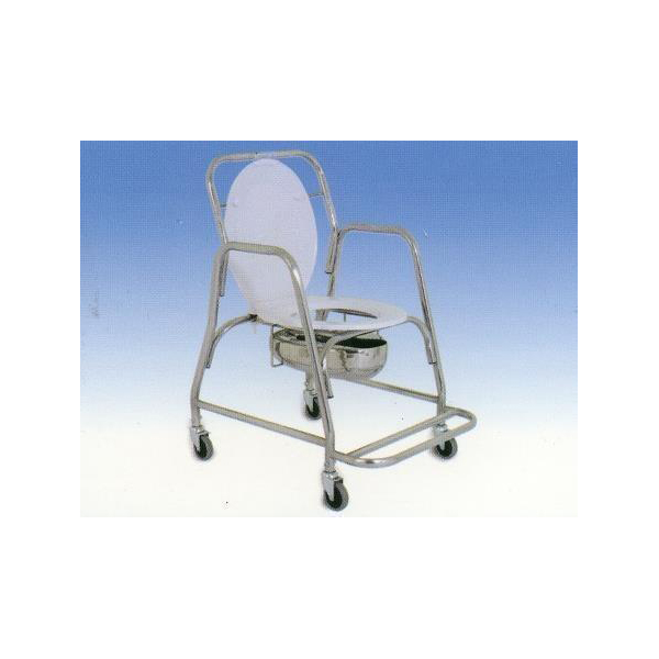 STAINLESS STEEL COMMODE / SHOWER CHAIR