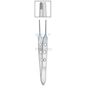 Bishop eye forcep 8.5cm serrated (Fine Tip)