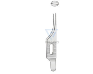 Colibri eye forcep 1x2teeth 7.5cm