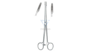 Gross nasal polypus forceps, screw joint, light model straight/curved, with catch 5" (13cm)