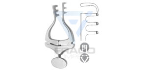 Jansen Self Retaining Retractor – Stainless Steel ENT Instrument with 3x3 Prongs
