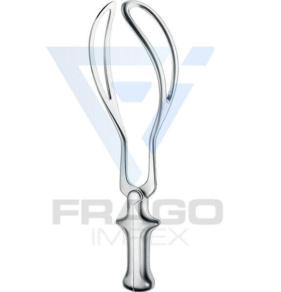 thumbnail image 2 of Simpson Obstetrical Forceps 14 – Fenestrated Blades, OB/GYN Surgical Instrument, German Style 2 of 4